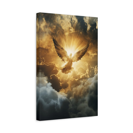 Serene Angel Canvas Art Print, Home Decor, Spiritual Decor, Gift for Her, Inspirational Wall Art, Uplifting Art Piece