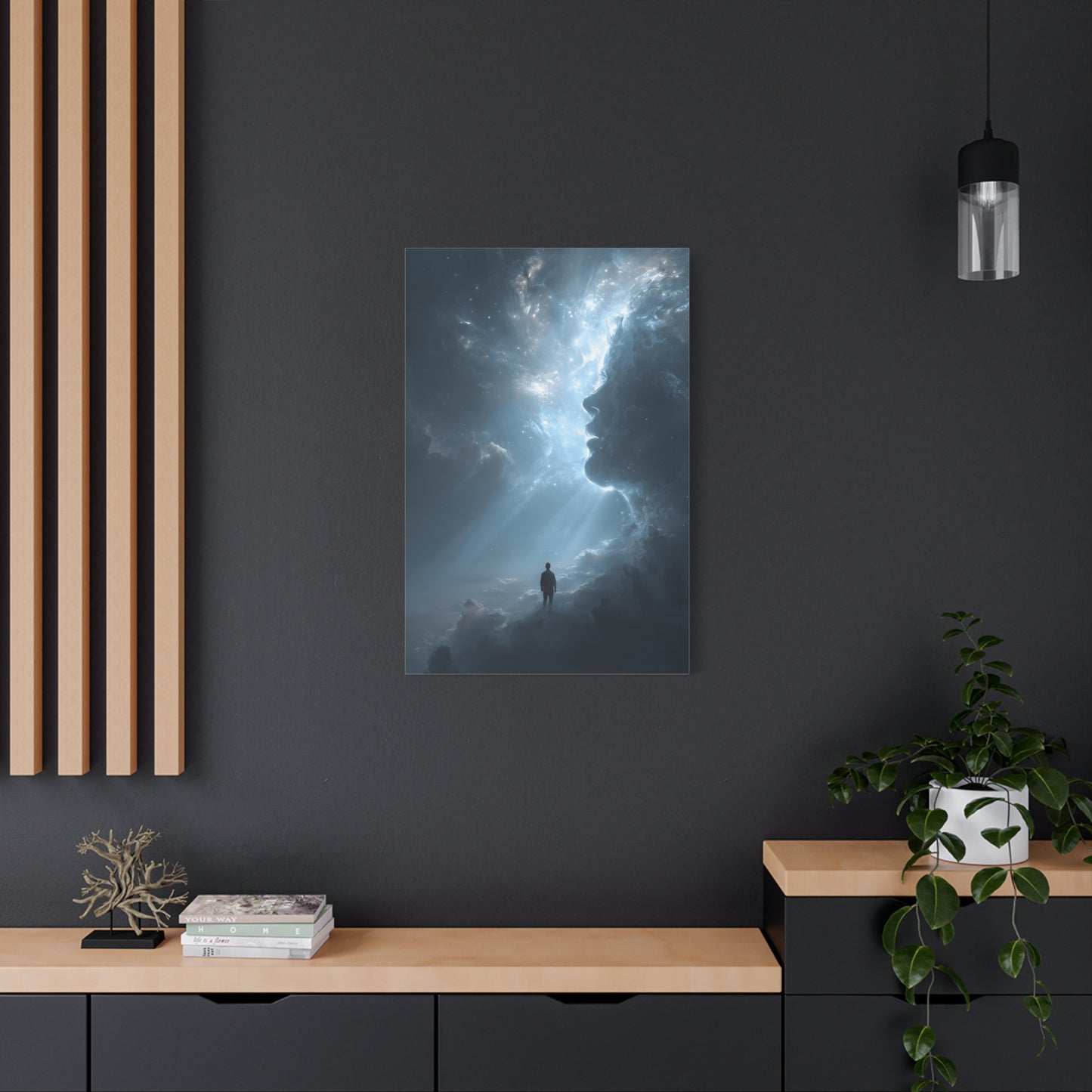 Stretched Canvas Wall Art, Dreamy Surreal Landscape, Home Decor, Gift for Art Lovers, Modern Artwork, Unique Wall Decoration