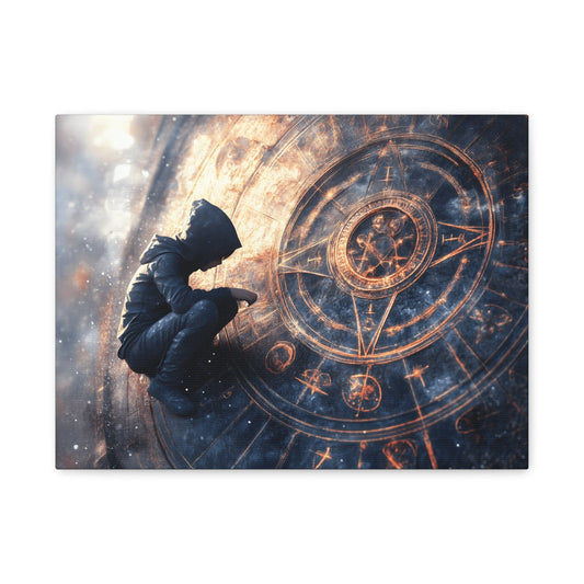 Canvas Print Astrology Clock