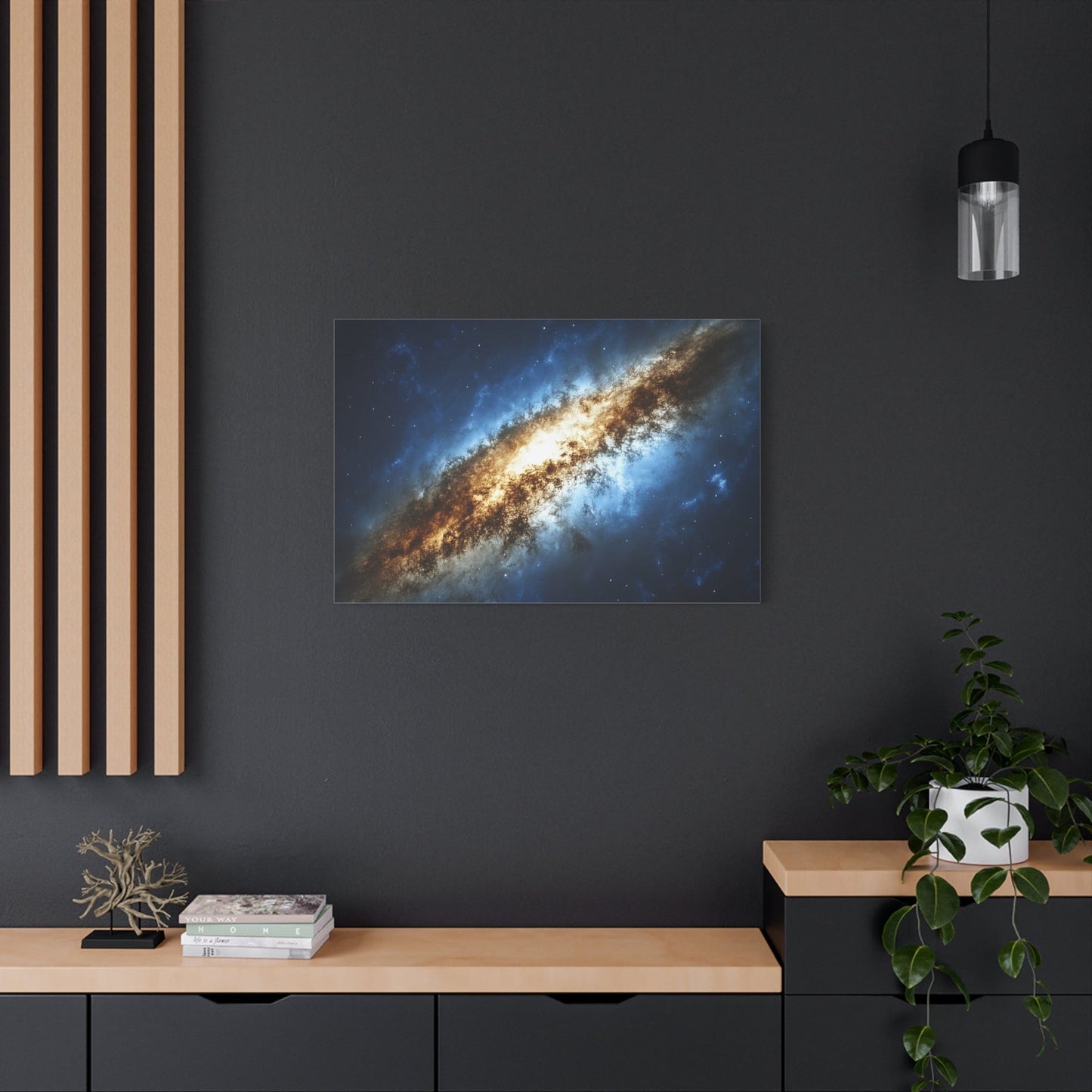 Galactic Canvas Art Print, Space Decor, Nebula Wall Art, Home Office Decor, Astronomical Gift