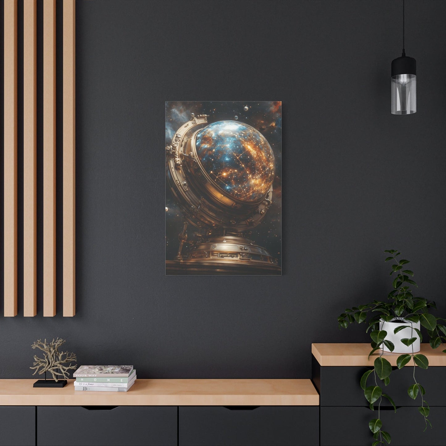 Stargazer Canvas Art, Celestial Wall Décor, Space-Themed Home Décor, Perfect for Astronomy Lovers - BldyLcks Designs