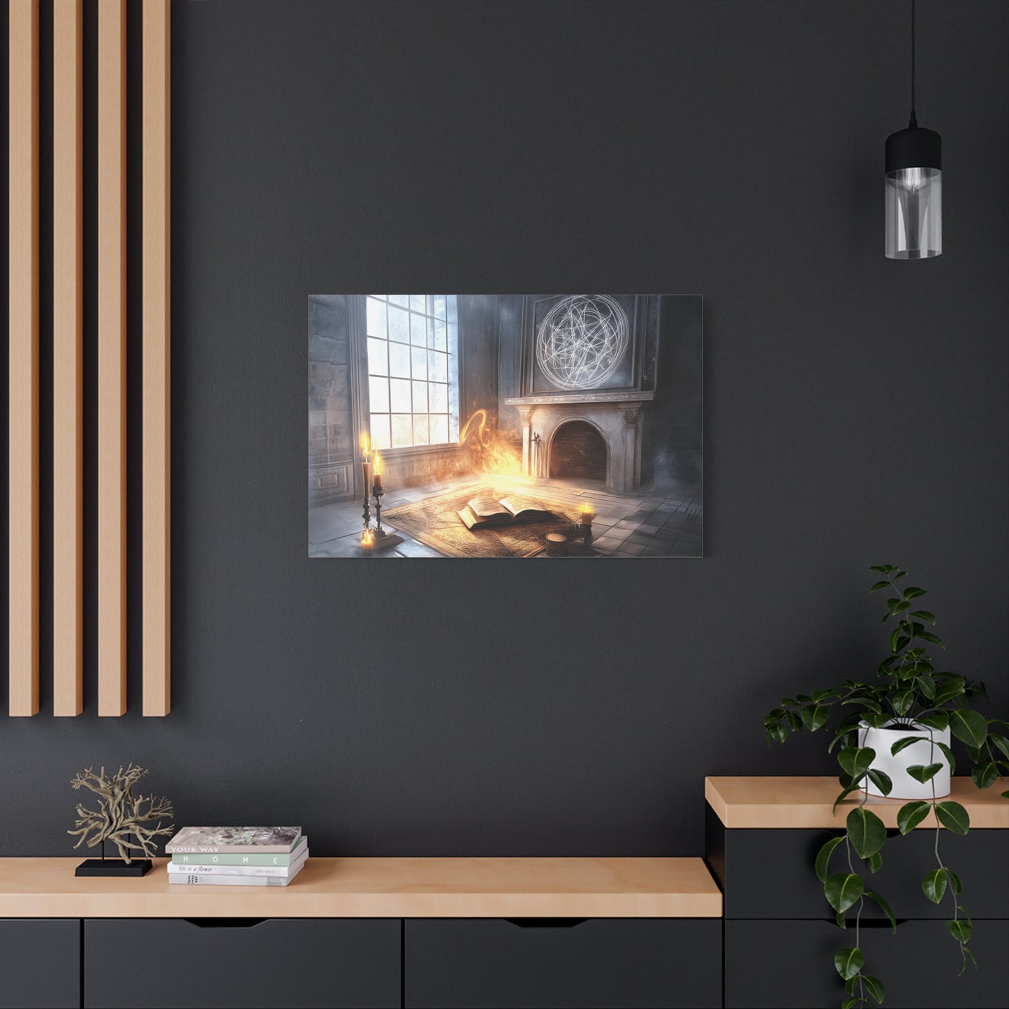 Mystical Canvas Art Print, Wall Decor for Fantasy Lovers, Enchanted Home Decor, Gifts for Book Lovers, Surreal Atmosphere Artwork