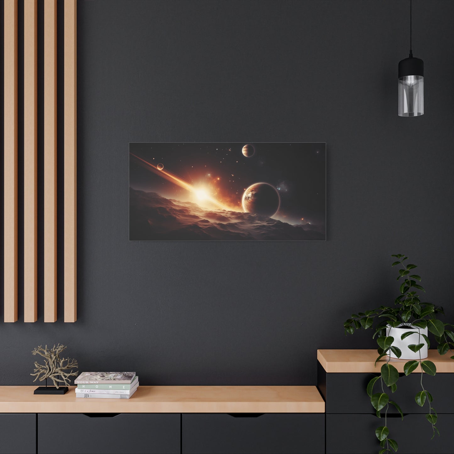 Cosmic Wall Art Canvas, Space Decor, Stellar Prints, Galaxy Home Decoration, Astronaut Bedroom Decor, Unique Gift for Space Lovers