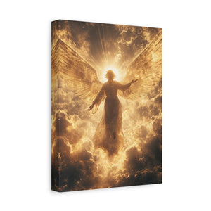Heavenly Canvas Print, Angel Art, Inspirational Wall Decor, Spiritual Gift, Home Decor, Uplifting Artwork