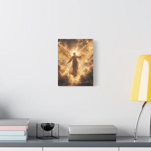 Heavenly Canvas Print, Angel Art, Inspirational Wall Decor, Spiritual Gift, Home Decor, Uplifting Artwork