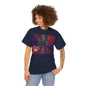 Psychedelic Rainbow Vortex T-Shirt — Trippy Optical Illusion Tee