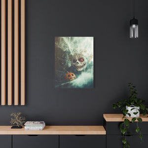 Spooky Halloween Wall Art, Framed Canvas Print, Haunted Decor, Gothic Artwork, Home Decor for Fall Celebrations