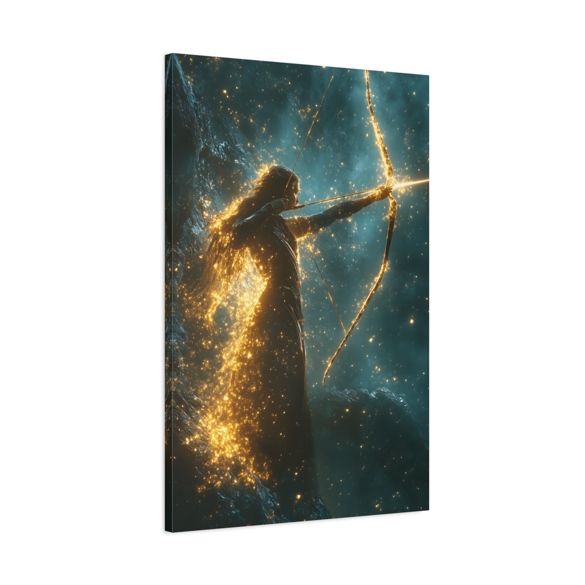 Celestial Archer Canvas Art Print, Dreamy Home Decor for Art Lovers, Gift for Her, Modern Wall Art, Bohemian Room Decor