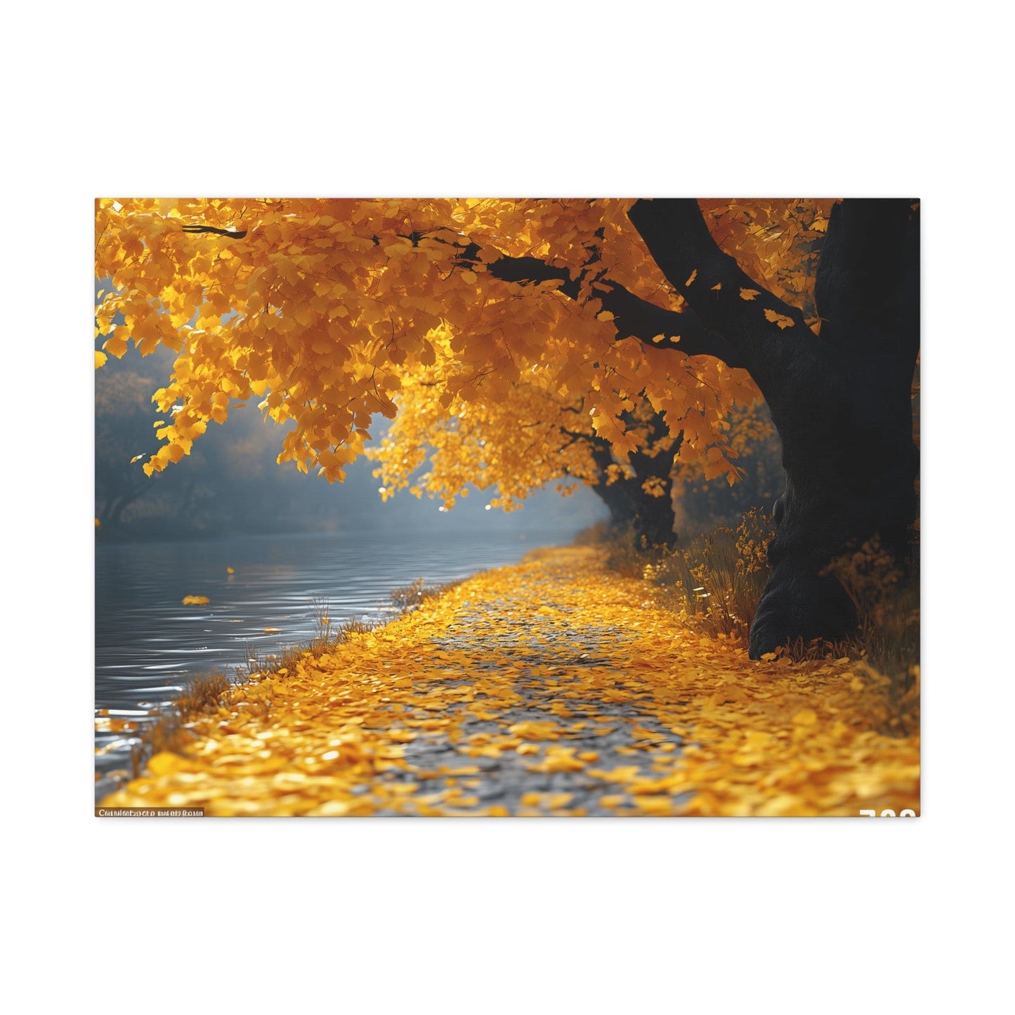 Autumn Serenity Canvas Wall Art, Fall Decor, Nature Photography, Thanksgiving Gift, Home Wall Decoration