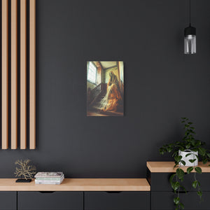 Haunting Ghost Canvas Art, Spooky Home Decor, Halloween Wall Art, Gothic Decoration, Creepy Haunted Print