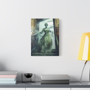 Hauntingly Elegant Canvas Art, Creepy Home Decor, Halloween Wall Art, Spooky Artwork, Gothic Living Room Decoration