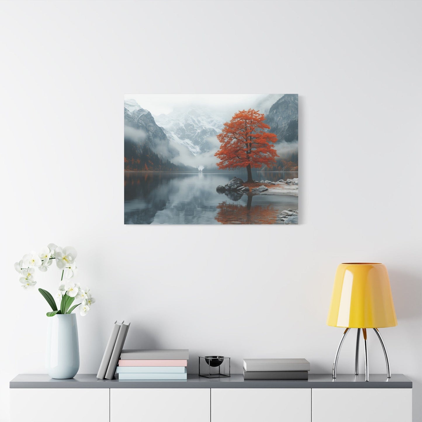 Autumn Landscape Canvas Print, Nature Art, Wall Decor, Home Aesthetic, Fall Vibe, Gift for Nature Lovers