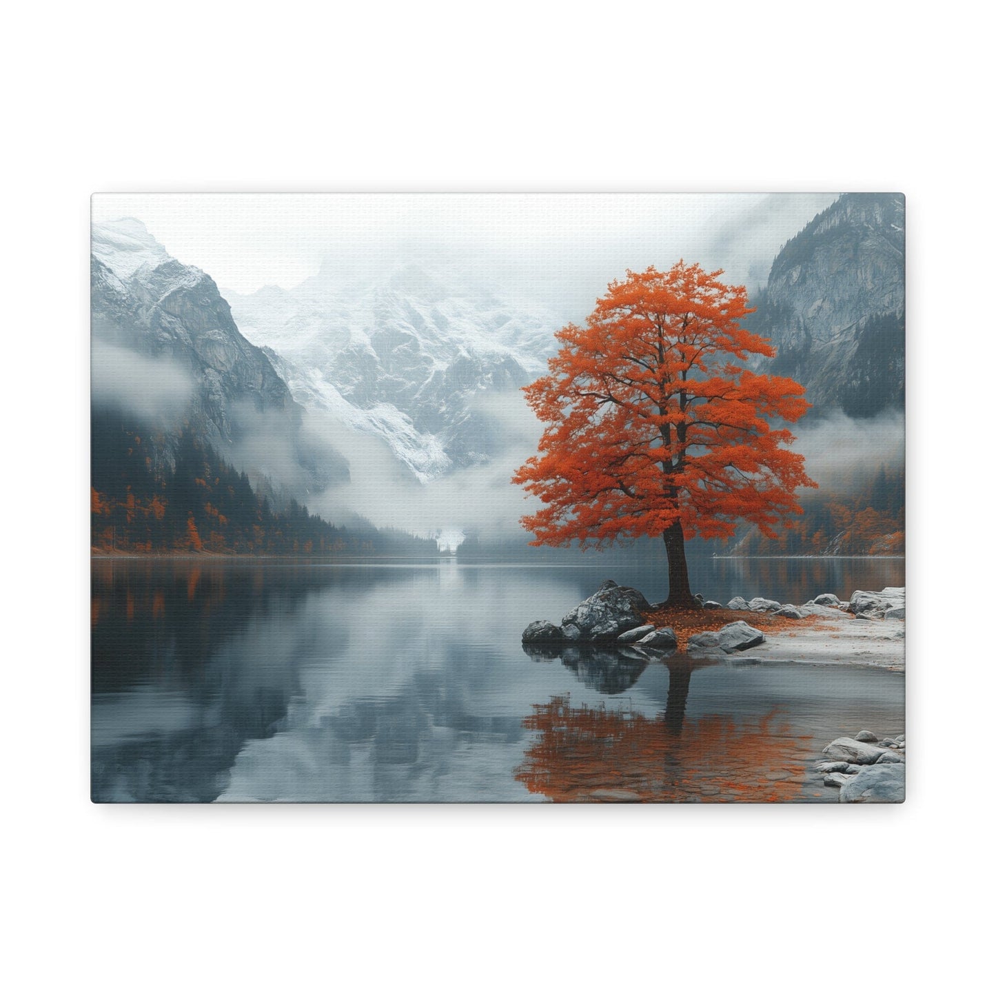 Autumn Landscape Canvas Print, Nature Art, Wall Decor, Home Aesthetic, Fall Vibe, Gift for Nature Lovers