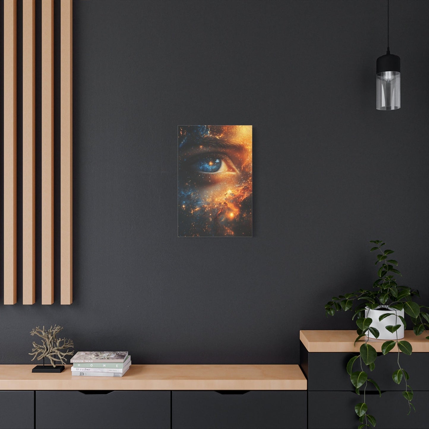 Cosmic Eye Wall Art Canvas, Mystical Home Decor, Celestial Art, Space Lover's Gift, Unique Wall Decor