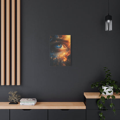 Cosmic Eye Wall Art Canvas, Mystical Home Decor, Celestial Art, Space Lover's Gift, Unique Wall Decor