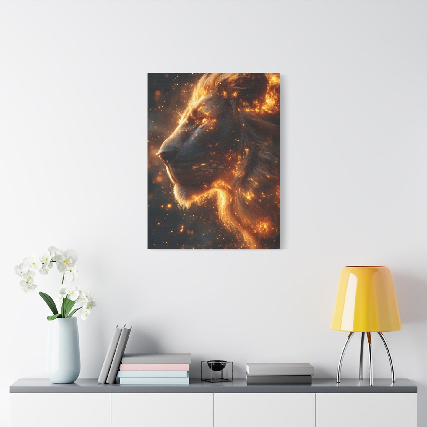 Majestic Lion Canvas Art - Wall Decor, Animal Print, Home Decoration, Gift for Animal Lovers, Stunning Wall Art