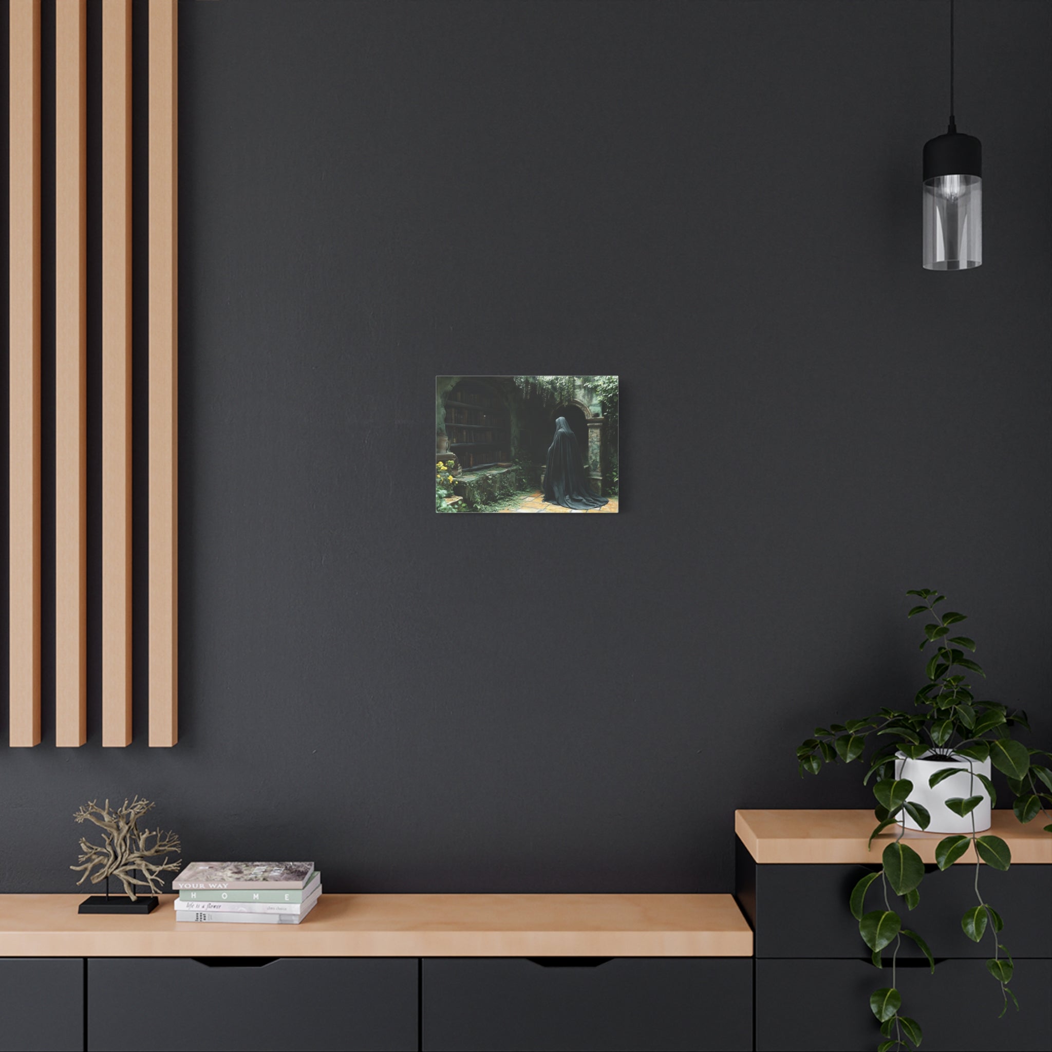 Mystical Canvas Wall Art, Enchanted Decor for Home, Dark Aesthetic Artwork, Gothic Wall Hanging, Unique Gift Idea