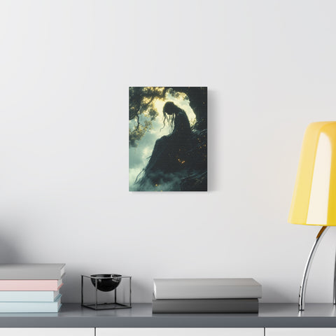 Mystical Forest Canvas Art, Dreamy Home Decor, Bohemian Wall Art, Enchanted Forest Print, Ethereal Nature Artwork, Gift for Nature Lovers