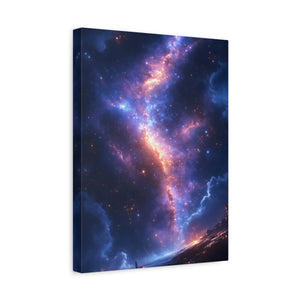Celestial Canvas Print, Galaxy Wall Art, Home Decor, Starry Night Artwork, Cosmic Print