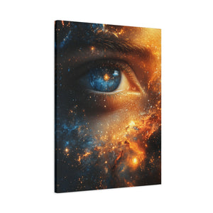 Cosmic Eye Wall Art Canvas, Mystical Home Decor, Celestial Art, Space Lover's Gift - BldyLcks Designs