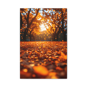 Autumn Landscape Canvas Print, Fall Decor, Cozy Room Art, Home Wall Decor, Gift for Nature Lovers, Thanksgiving Decoration