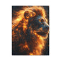 Fierce Lion Canvas Artwork, Wild Animal Decor, Bold Home Wall Art, Inspirational Gift, Unique Lion Print, Modern Decor