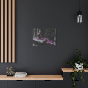 Gothic raven canvas wall art with dark aesthetic and moody design for alternative home decor