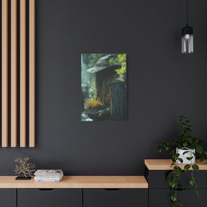 Mystical Canvas Art Print, Wall Decor, Nature Lover Gift, Autumn Decor, Wizard Painting, Fantasy Artwork