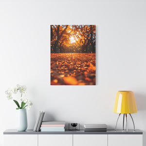 Autumn Landscape Canvas Print, Fall Decor, Cozy Room Art, Home Wall Decor, Gift for Nature Lovers, Thanksgiving Decoration