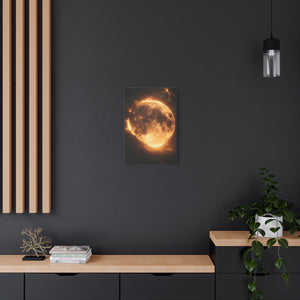 Stretched Canvas Wall Art - Radiant Moon Design