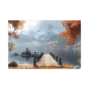 Autumn Landscape Canvas Print, Fall Wall Art, Cozy Home Decor, Nature Photography, Seasonal Decor, Gift for Nature Lovers