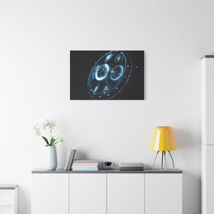 Galactic Matte Canvas Art, Astronomy Wall Decor, Modern Space Print, Home Office Artwork, Celestial Gift Idea