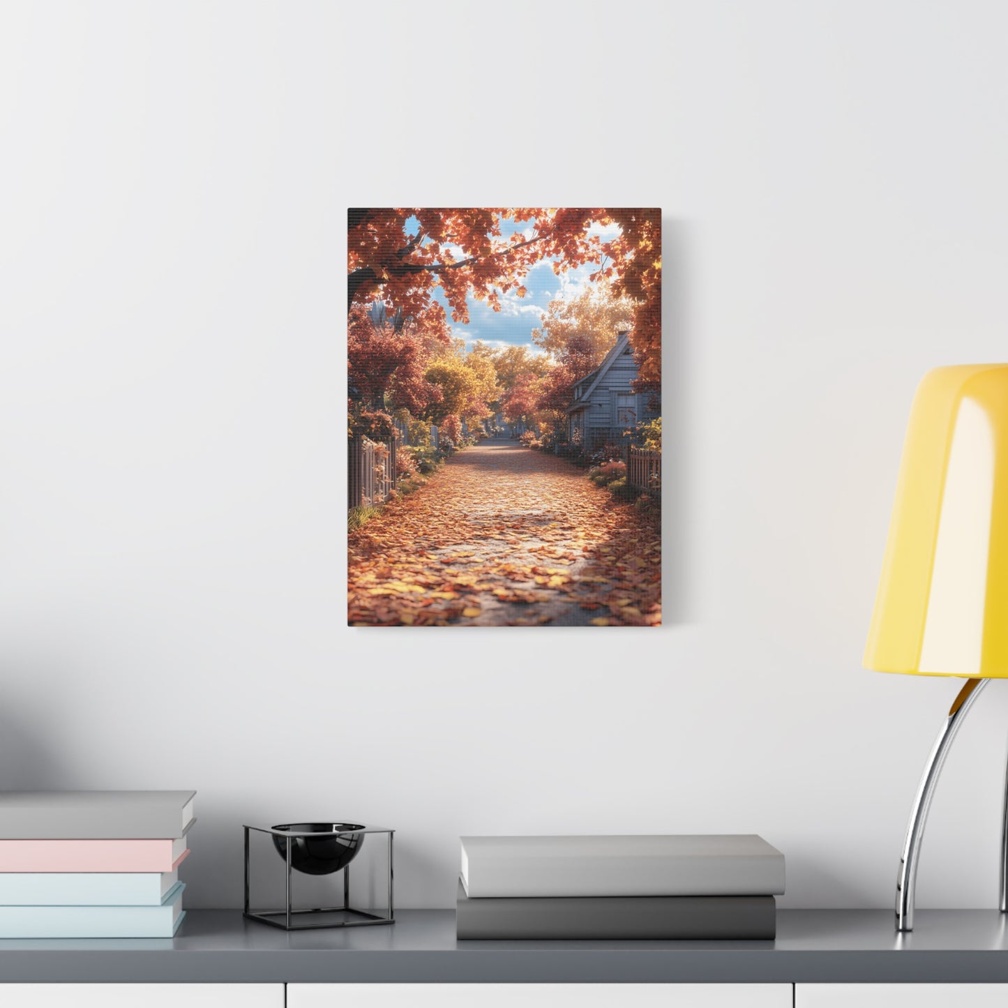 Autumn Landscape Canvas Wall Art Print, Fall Decor, Home Decoration, Nature Artwork, Seasonal Gift, Cozy Vibes, Rustic Wall Decor