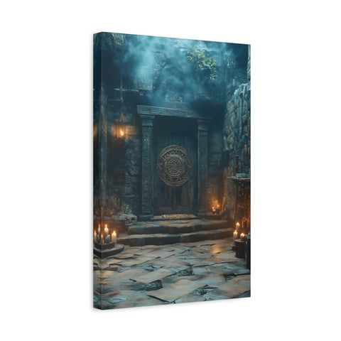Mystical Doorway Canvas Print, Wall Art, Home Decor, Fantasy Art, Office Decoration, Bohemian Vibes, Gift Idea