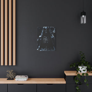 Gothic Canvas Art, Dark Aesthetic Print, Macabre Decor, Skull Artwork, Spooky Home Decor, Halloween Decoration, Unique Wall Art