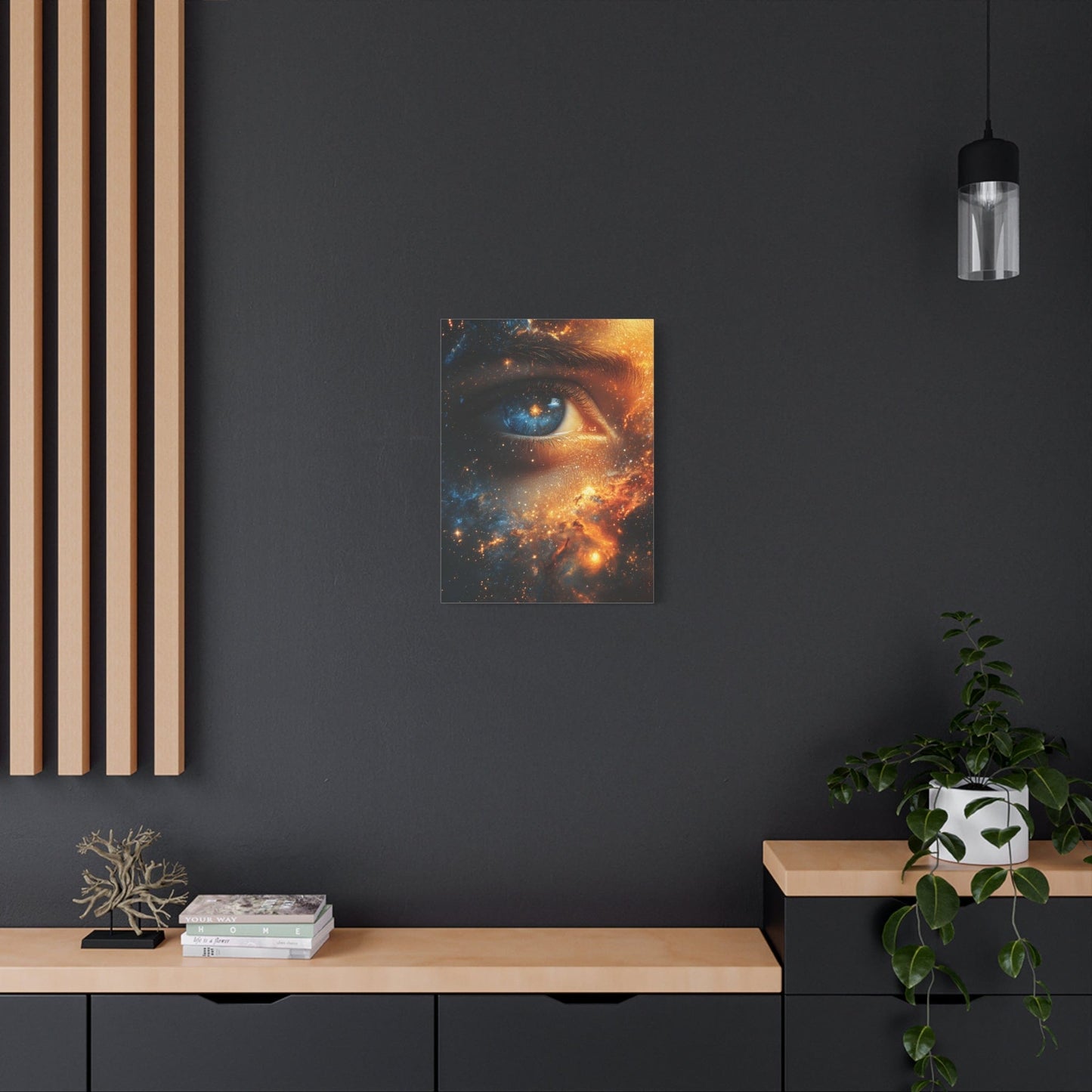 Cosmic Eye Wall Art Canvas, Mystical Home Decor, Celestial Art, Space Lover's Gift, Unique Wall Decor