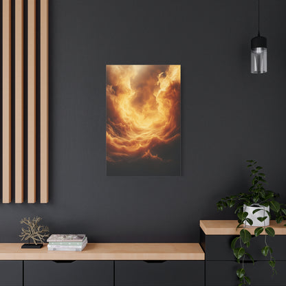 Stretched Canvas Print, Dreamy Cloud Artwork, Atmospheric Wall Decor, Abstract Art for Home, Modern Living Space Decoration