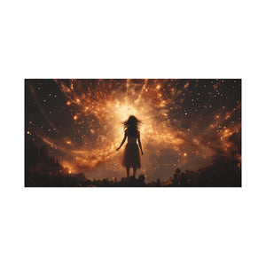 Cosmic Dreams Canvas Wall Art, High-Quality Matte Print, Celestial Decor, Cosmic Art, Gift for Space Lovers, Home Decor