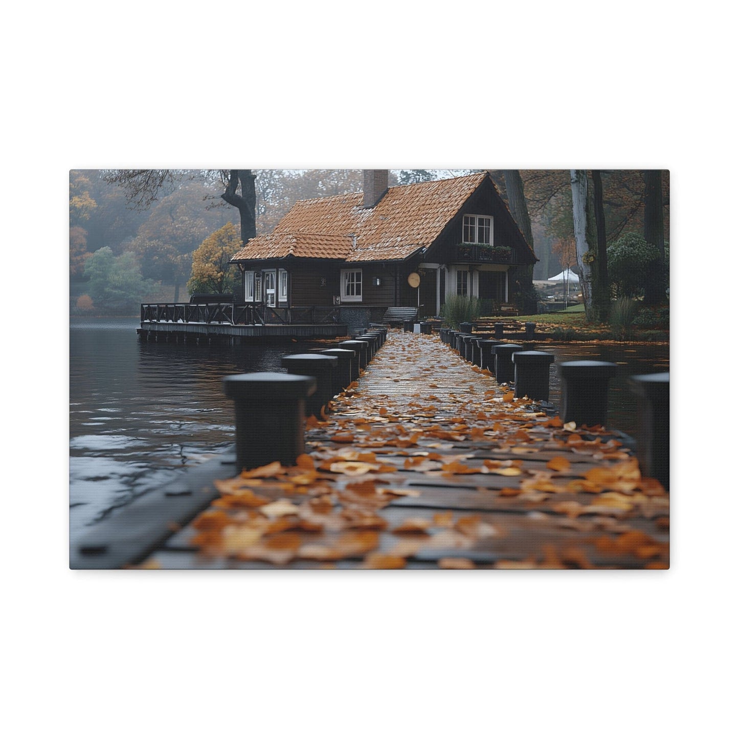 Autumn Landscape Canvas Print, Cozy Home Wall Art, Fall Decor, Nature Photography, Gift for Homeowners, Seasonal Decor