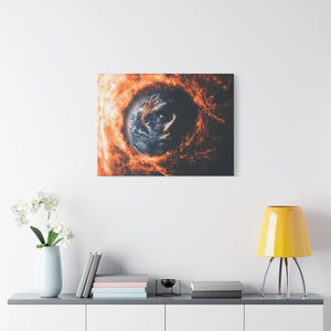 Artistic Canvas Wall Décor, Abstract Home Art, Modern Geometric Decor, Cosmic Art Print, Unique Gift for Art Lovers
