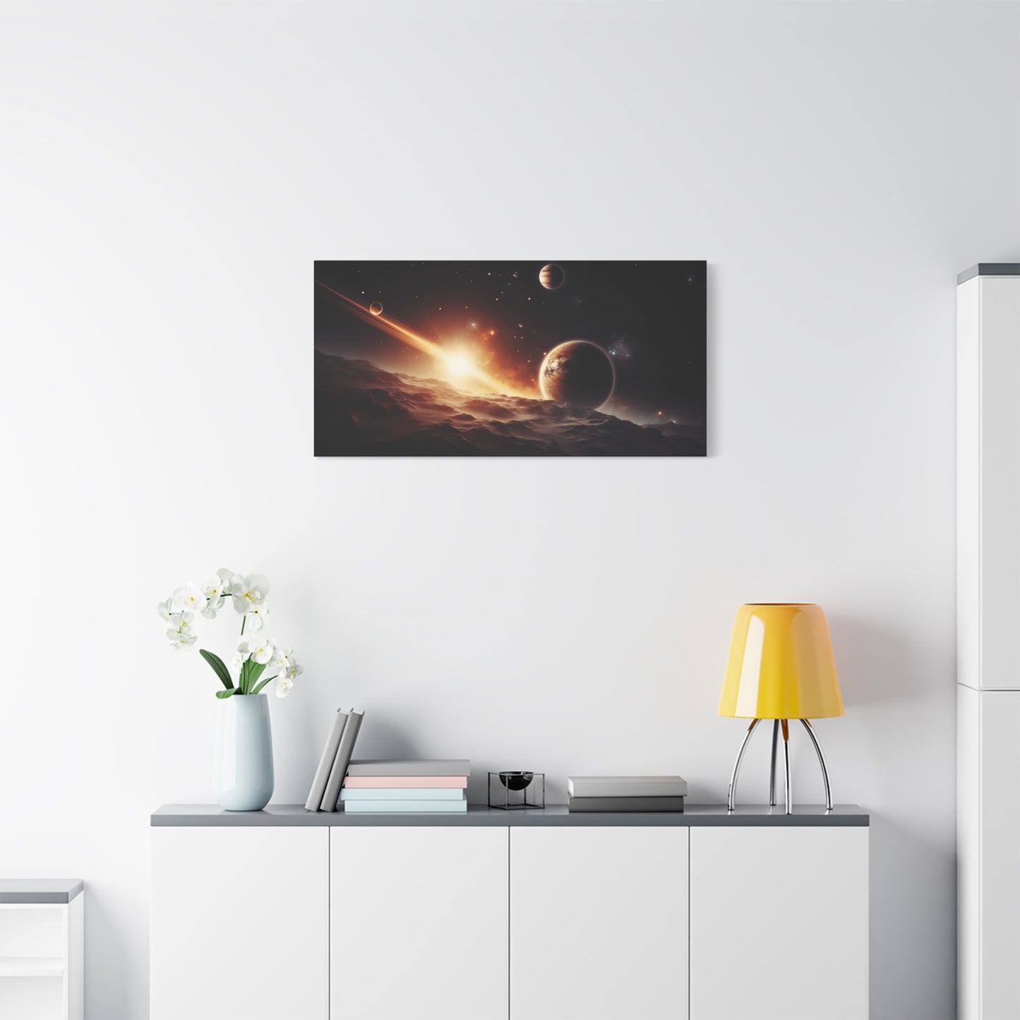 Cosmic Wall Art Canvas, Space Decor, Stellar Prints, Galaxy Home Decoration, Astronaut Bedroom Decor, Unique Gift for Space Lovers