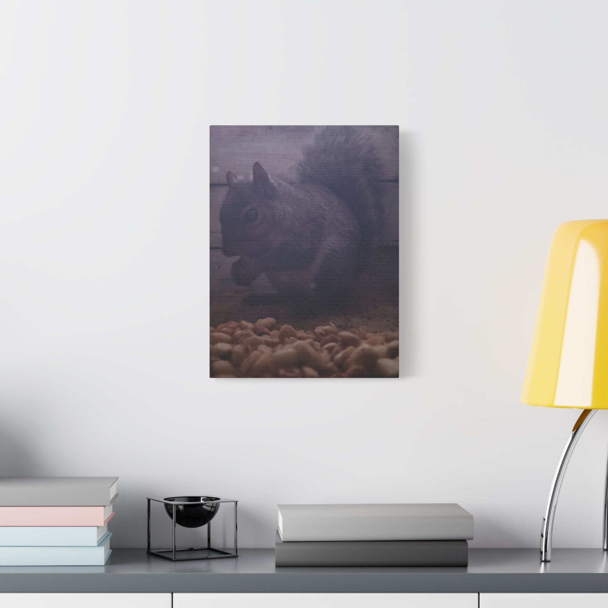 Squirrel Canvas Art, Wildlife Home Decor, Animal Lover Gift, Nature Wall Art, Cozy Living Room Accent