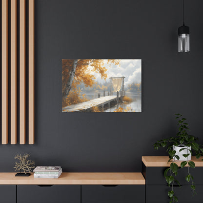 Autumn Serenity Wall Art, Cozy Home Decor, Nature Canvas, Fall Decor, Landscape Artwork, Gift for Nature Lovers