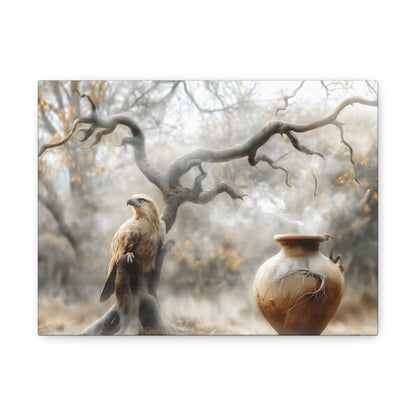 Nature-Inspired Matte Canvas Print, Wall Art, Bohemian Home Decor, Gift for Bird Lovers, Rustic Wall Decor, Wildlife Artwork