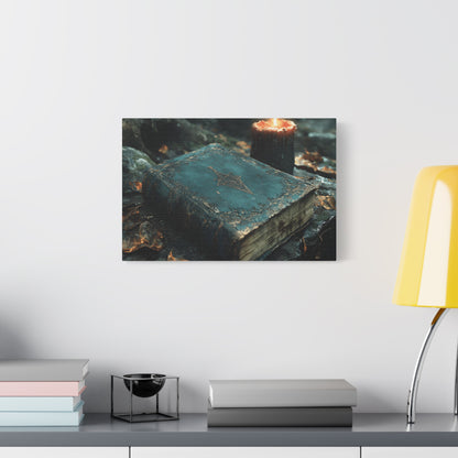 Mystical Canvas Art Print, Wall Decor for Wizardry Lovers, Fantasy Room Decoration, Gift for Bookworm, Gothic Home Accent