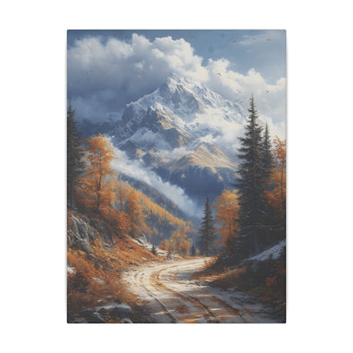 Autumn Décor, Canvas Art, AI Autumn Landscape, Nature Artwork Gift, Modern Wall Hanging, Unique Wall Art