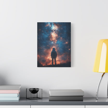 Cosmic Wall Art Canvas Print, Space Decor, Astronaut Artwork, Universe Gift, Galaxy Decoration, Sci-Fi Home Gallery
