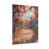 Autumn Décor, Canvas Art, AI Autumn Landscape, Nature Artwork Gift, Modern Wall Hanging, Unique Wall Art