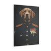 Labrador Retriever Military Wall Art - Patriotic Dog Décor for Army, Air Force, Navy, Marines