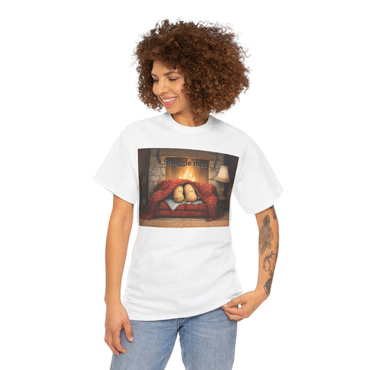 Funny Peanut Snuggling Unisex Tee